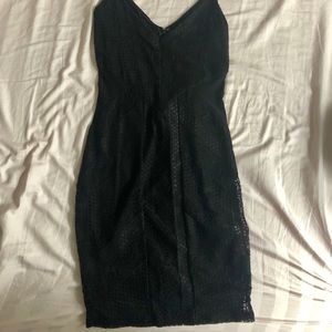 Guess Black Lace Bodycon Dress S